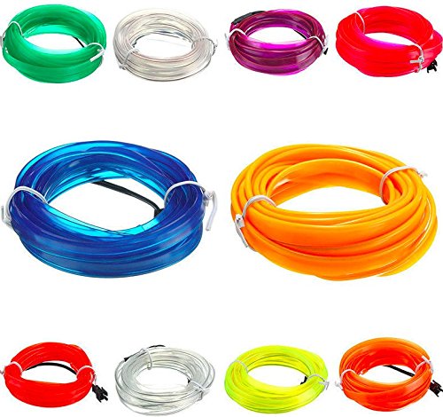 [AUSTRALIA] - Coolso 3M 12V Blue LED Light Glow EL Wire String Strip Rope Tube Car Interior Dec 