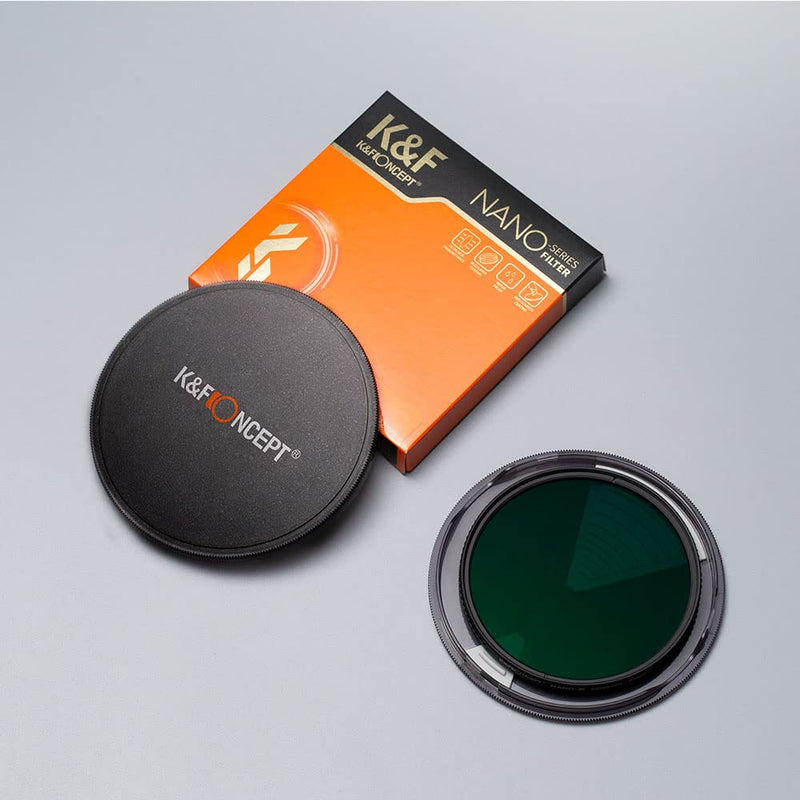 K&F Concept 77mm ND8 Lens Filter and CPL Circular Polarizing Filter 2 in 1 for Camera Lens with 28 Multi-Layer Coatings, Hydrophobic, Scratch Resistant