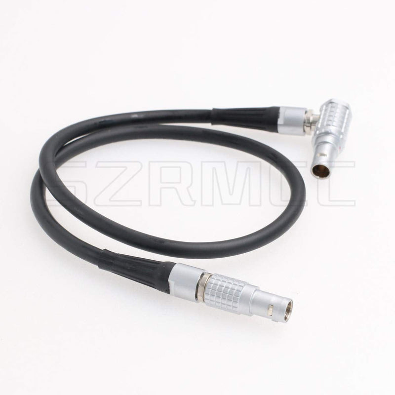 SZRMCC Nucleus-M 0B 7 Pin Male to 0B 7 Pin Male for Wireless Follow Focus Motor Connection Control Cable Daisy-Chained to 7-pin (Straight-Elbow 60cm) Straight-Elbow 60cm