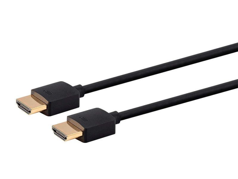 Monoprice Ultra 8K High Speed HDMI Cable - 3 Feet - Black, 48Gbps, 8K@60Hz, Dynamic HDR, eARC, Supports 3D Video and Multiview Video - Ultra Slim Series (139477)