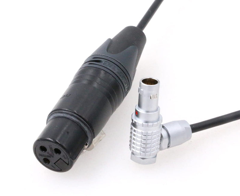 ZBLZGP 3 Pin XLR Female to Right Angle 0B 6 Pin Male Audio Cable for ARRI Alexa Mini LF Camera
