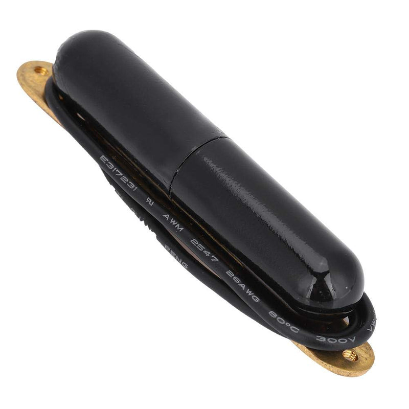 Alomejor Electric Guitar Pickup V Magnet Lipstick Tube Pickups Single Coil Pickup For Electric Guitar Black