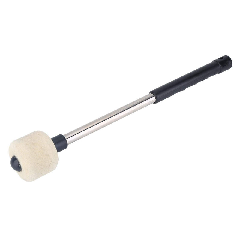 DAUERHAFT Bass Drum Mallets,Timpani Mallet Felt Mallets Sticks with Stainless Steel Handle, Percussion Marching Band Accessory Length 320cm/12.6Inch, Non Yellowing