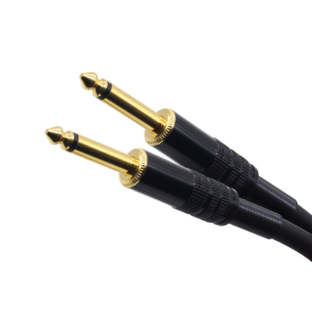 SONICAKE Guitar Accessories Premium 1/4 Inch 3 ft. 24AWG Lossless Signal Thru Guitar/Bass Amp Speaker Cable Speaker Cable (1M)