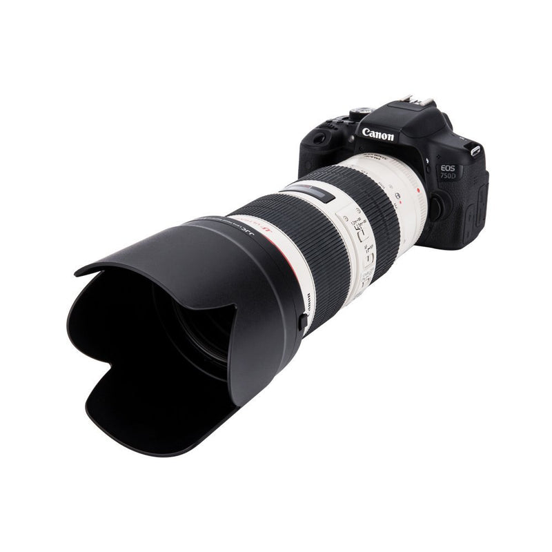 JJC Dedicated Reversible Lens Hood Shade for Canon EF 70-200mm f/2.8L is III USM & Canon EF 70-200mm f/2.8L is II USM Lens Replaces Canon Lens Hood ET-87, with Button to Lock or Release - Black