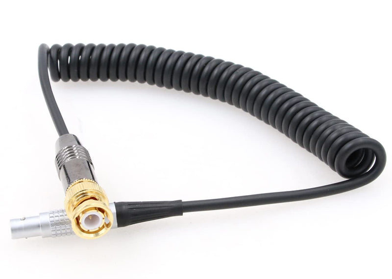 ZBLZGP Timecode Sync Cable| BNC to 5 Pin SMPTE Timecode Cable for ARRI Alexa Mini/XT Camera| Sound Devices ZAXCOM coiled cable