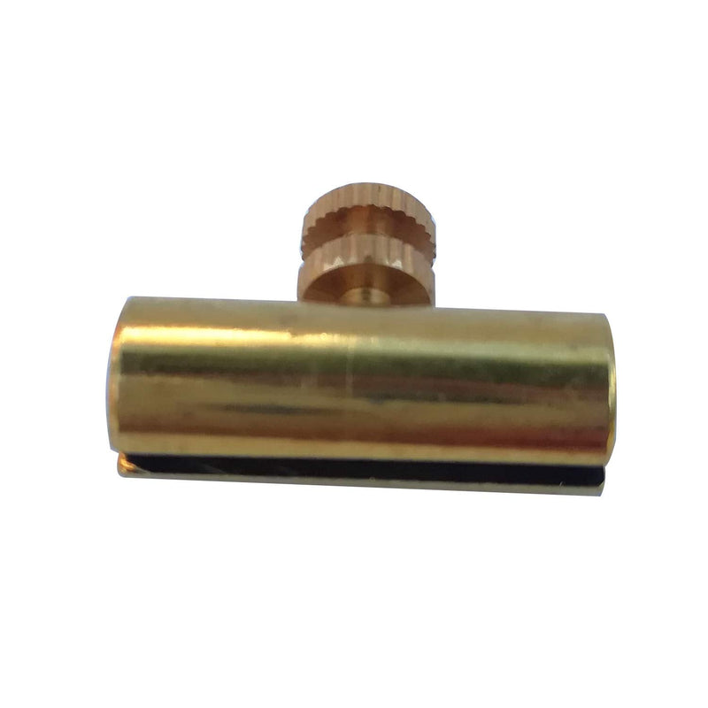 Cello Mute 2Pieces, Brass Adjustable Cello Wolf Tone Eliminator Wolf Tone Mute Suppressor Tube Eliminate Wolf Tone (Gold) Gold