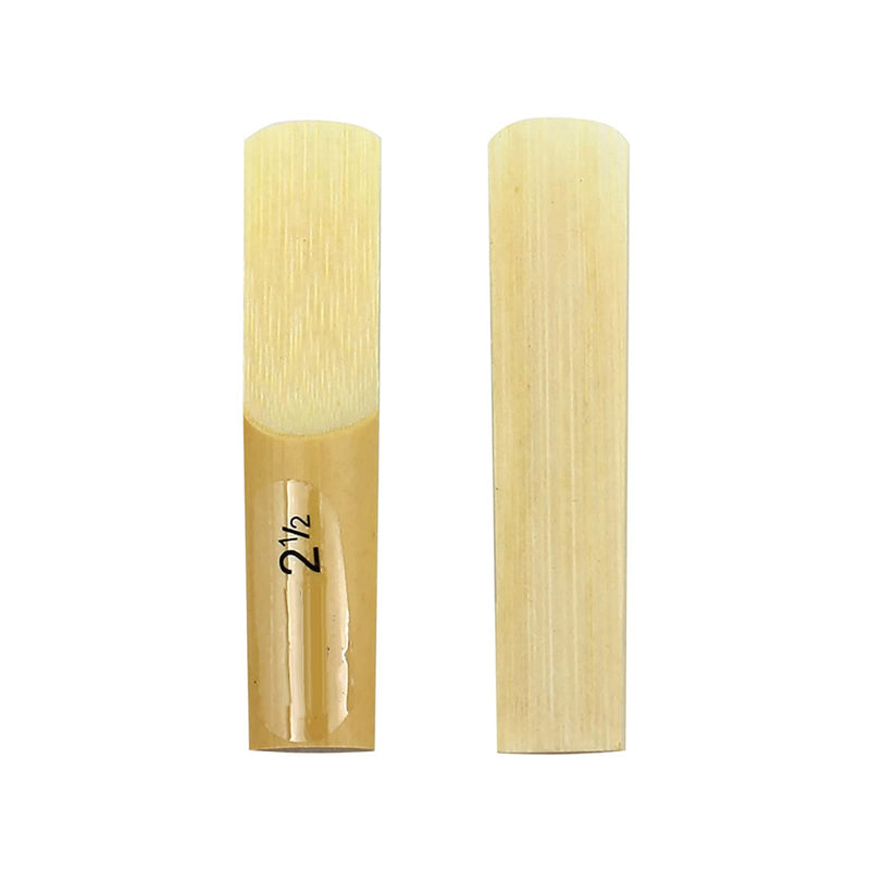 Dilwe 10Pcs Saxophone Bamboo Reeds, Strength 2.5 Reeds for Bb Tenor Sax Saxophone Accessories