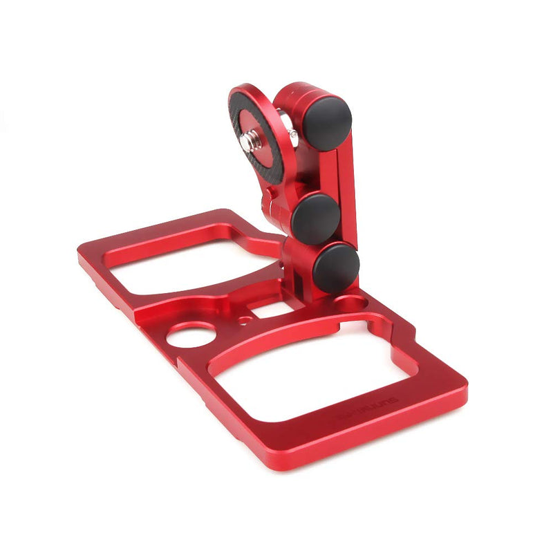 RC GearPro Foldable Aluminum Alloy Remote Control Monitor Holder Phone Tablet Monitor Screen Holder Bracket Mount Clip for Mavic PRO/Mavic AIR/Mavic Air 2/Spark CrystalSky Monitor (red)