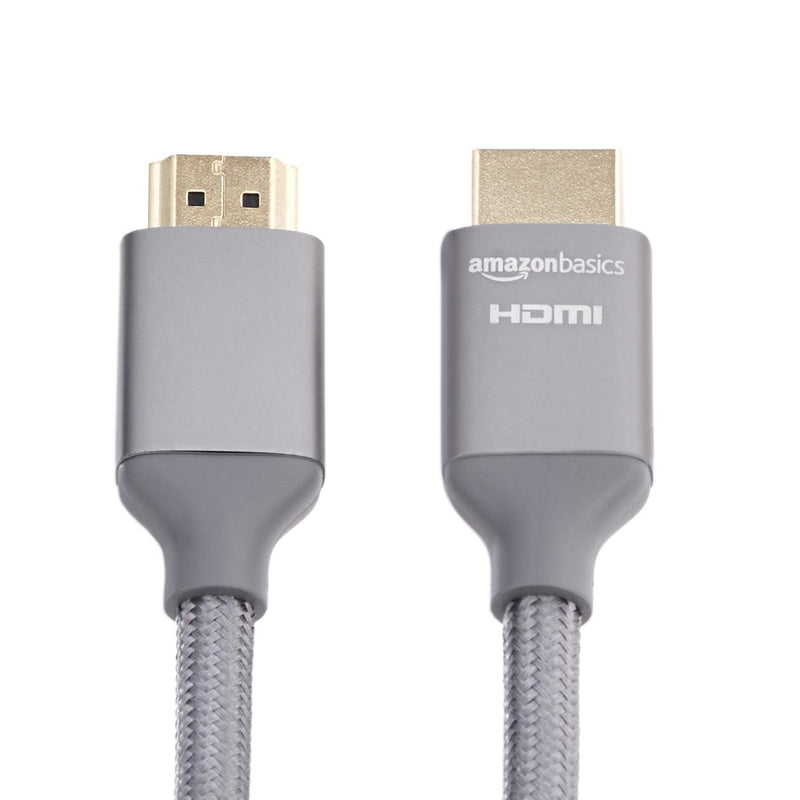 AmazonBasics 48Gbps High-Speed 8K HDMI Cable, Dark Gray - 6 Feet