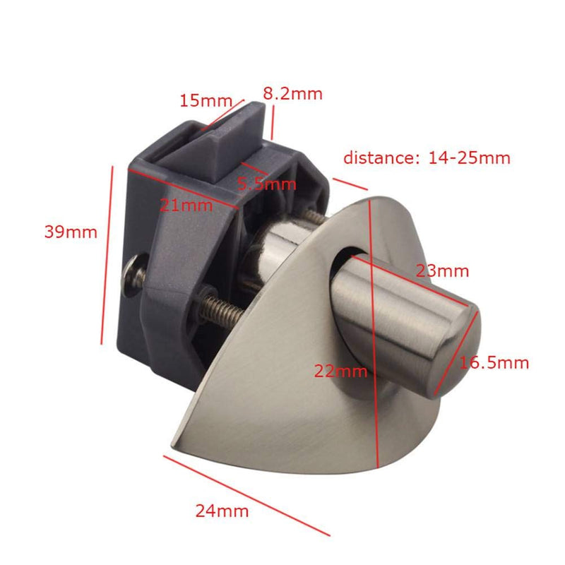 Encell Set of 4 Push Latch Catch for RV Caravan Cupboard Motorhome Boat Satin Nickel