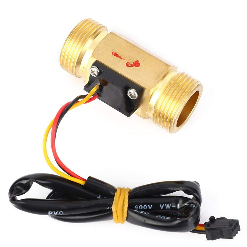 Flow Meter Controller,G3/4 Male-Male Hall Effect Sensor Switch,Water Flowmeter Counter Flow Sensor Rate Meter,1~30L/min