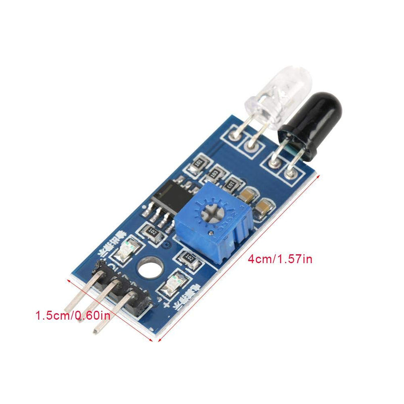 5Pcs IR Infrared Obstacle Avoidance Sensor Module Infrared Barrier Module for Smart Car Robot IR