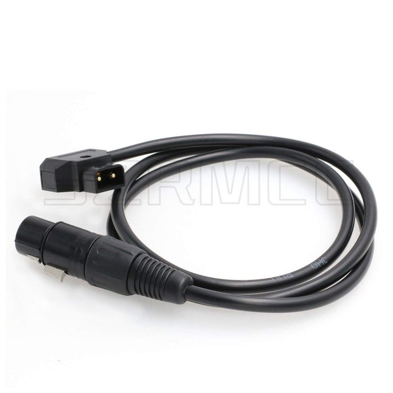 SZRMCC XLR 4 Pin to D-tap Power Cable for DSLR Camcorder Practilite 602 LED Light for Sony F55 SXS Camera Monitor (Straight Cable) Straight Cable