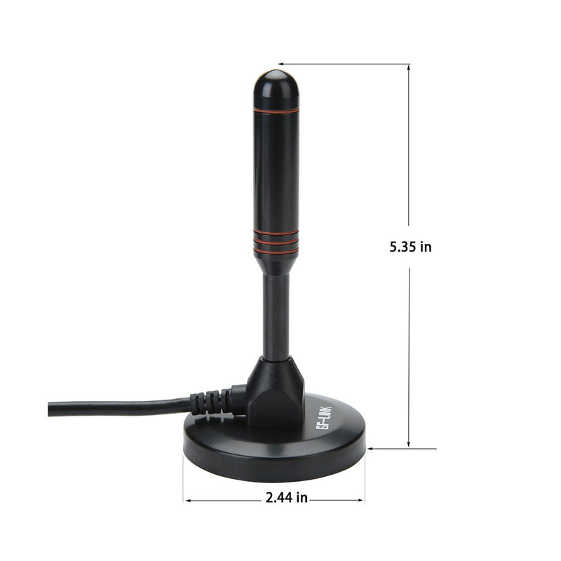 Car Magnet Antenna Universal Magnetic Am Fm Antenna for Radio Car Home 16ft Long 75Ohm with Magnetic Base Antenna