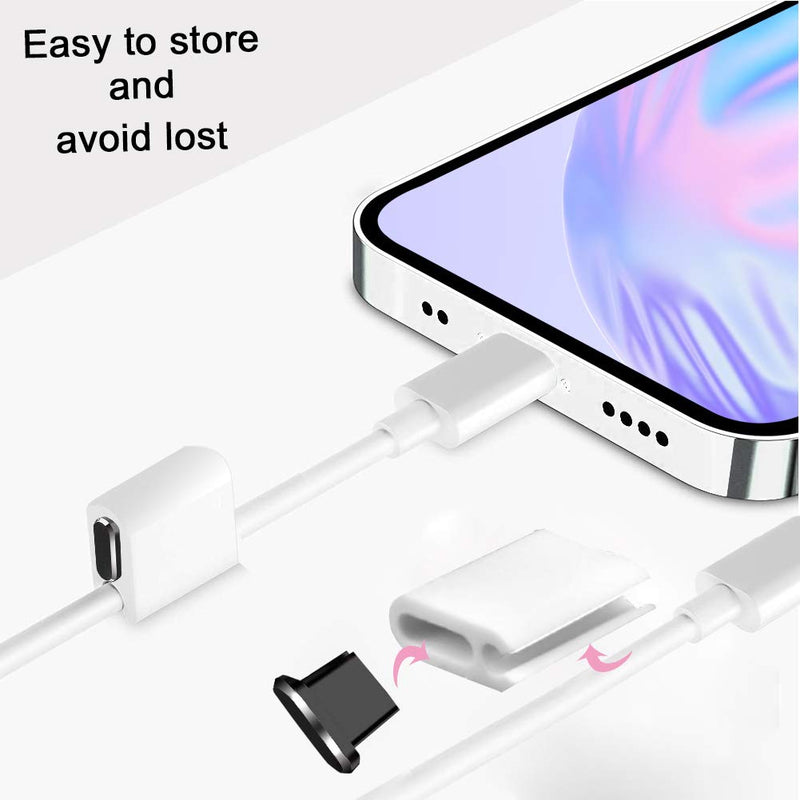 VIWIEU USB C Anti Dust Plugs Assorted Colors, Type C Port Cover with Dual Use 3.5mm Earphone Plug,Dust Cap Plugs Protectors Compatible with Android USB C Charging Port Black