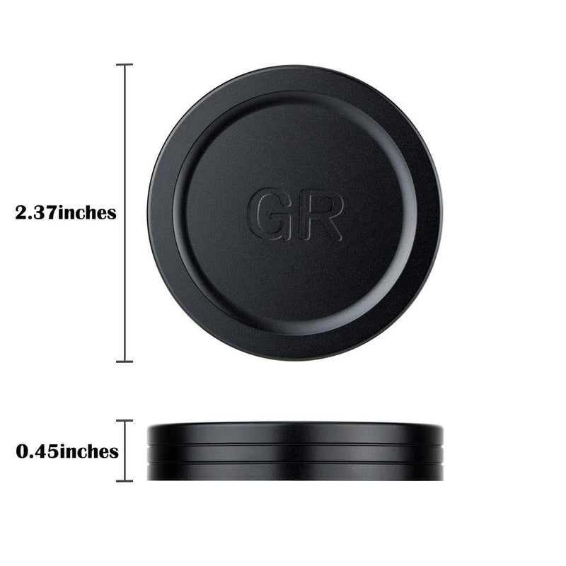 Aluminium Alloy Lens Cover Cap for Ricoh GR III GRIII GR II GRII, Anti-dust Lightweight Durable Camera Lens Protection Cover for GR2 GR3 with Soft EVA Interior Lens Cap