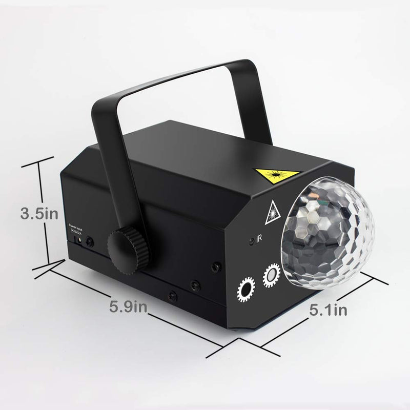 Party Lights, Disco Ball Lights TONGK Dj Disco Lights, LED Stage Light Projector Strobe Lights Sound Activated with Remote Control for Xmas Club Bar Parties Holiday Dance Christmas Birthday Wedding