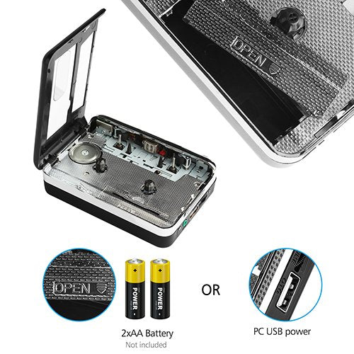 Cassette Player Usb Cassette To mp3 Converter Capture Save To Flash Drive directly No Need Computer + Gift Dedicated Stereo Around The Headset + The World's First Style