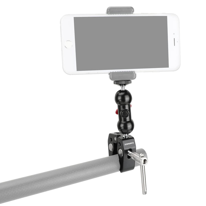 [AUSTRALIA] - CAMVATE Pole Clamp Mount with Super Clamp and 360 Degree Rotating Mini Ball Head for Mini 7",8" Monitor - 1333 