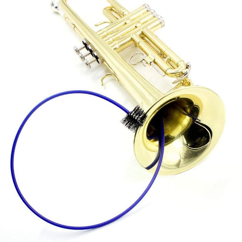 Alnicov Trumpet Cornet Maintenance Cleaning Kit,Trumpet Cleaning Care Kit Mouthpiece Brush Valve Brush Flexible Brush