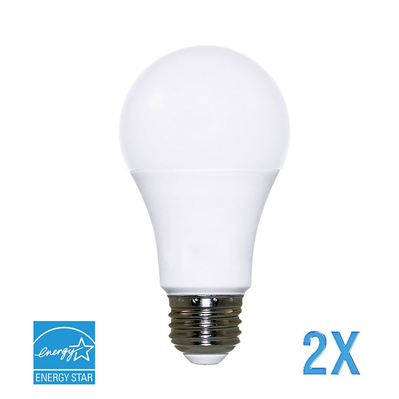 Euri Lighting EA19-2021e-2 LED A19 Bulb, Everyday Line, Warm White 2700K, Dimmable, 9.5W (60W Equivalent) 800 lm, 230 Degree Beam Angle, Medium Base (E26), UL & Energy Star Listed (Pack of 2)