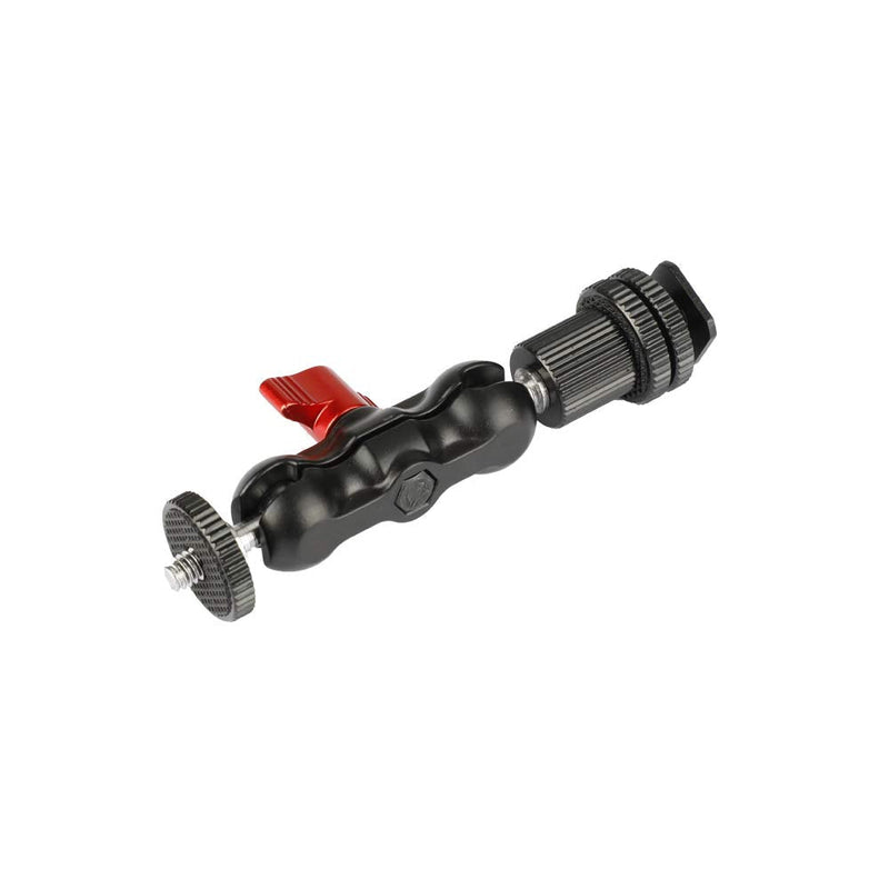 CAMVATE 1/4"-20 Ball Head Extension Arm with Shoe Mount for Camera Monitor/Flashlight