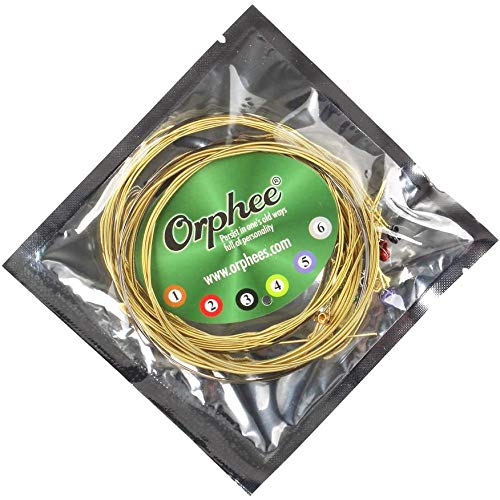3 Packs Orphee TX640 Colorful Ball-End Phosphor Bronze Acoustic Guitar Strings Light (012-053)