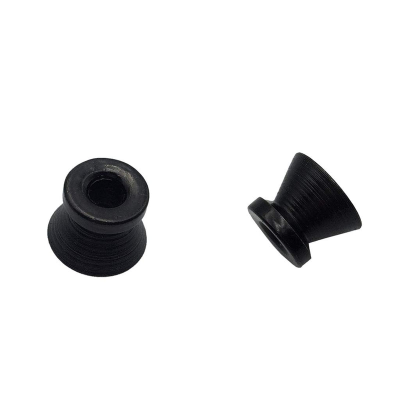 Missmore Metal Strap Lock Buttons End Pins with Mounting Screws for Electric Acoustic Guitar, Bass, Ukulele, Black-2 Pack