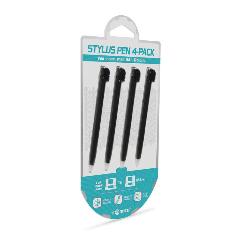 Tomee Stylus Pen Set for Nintendo DSi/ Nintendo DS Lite (Black) (4-Pack)