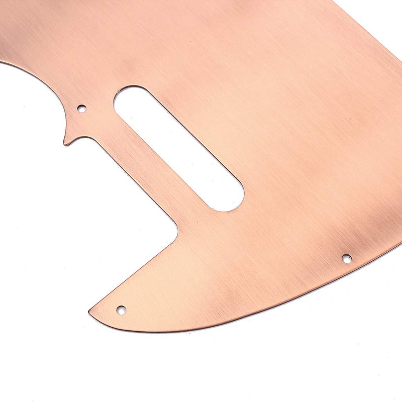 Alnicov Guitar Pickguard,8 Hole Tele Metal Guitar Pickguard Aluminum Scrach Plate for USA/Mexican Fender Telecaster Tele TL Style Guitar Bronze