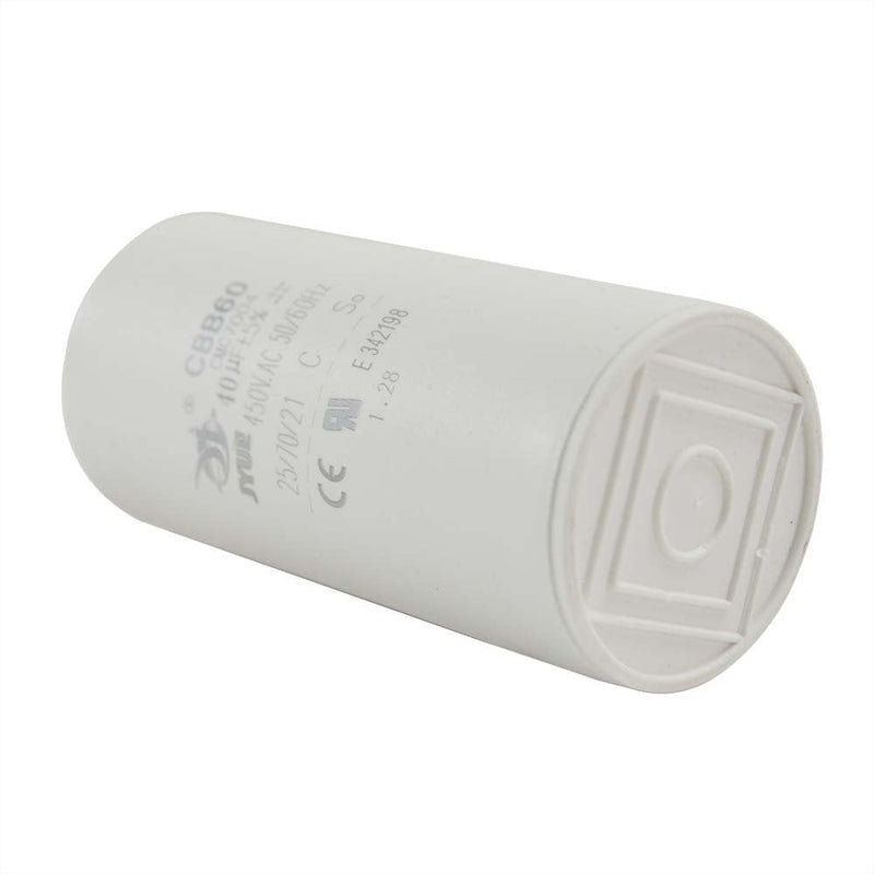 Superior Electric AMT-CMC7004 CMC7004 40MFD +/-5% 50Hz/60Hz AC 450V Cylinder Motor Running Capacitor (CBB60), Red