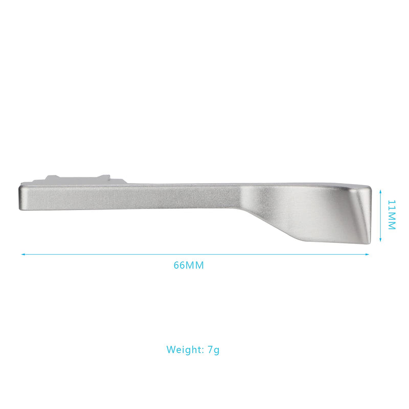 AKIROOD Deluxe Metal Thumb Up Grip for Fujifilm Fuji X-E4 XE4 Camera Thumb Rest Support -Silver
