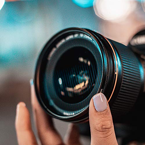 KOGJAERS Lens Filter 77mm Blue Stripe Filter Effect Special Effects Filter Photography Filter Accessories Blue linear flares