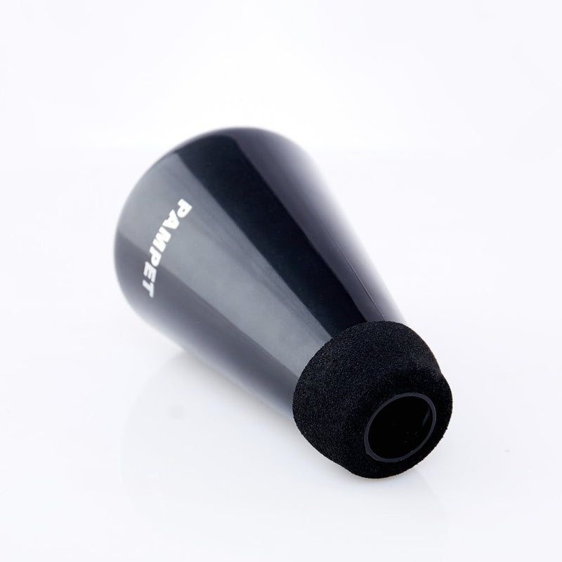 Pampet Lightweight Practice Trumpet Mute Silencer，Trumpet Straight Mute (Black) Black