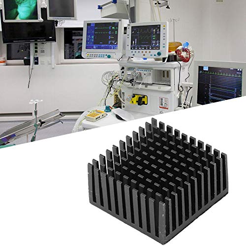 5PCS Aluminum Heat Sink Heatsink Module Cooling Fin Radiator Cooler Fin for Fan PCB Board, 40 x 20 x 40mm Heatsink Thermal (Black)
