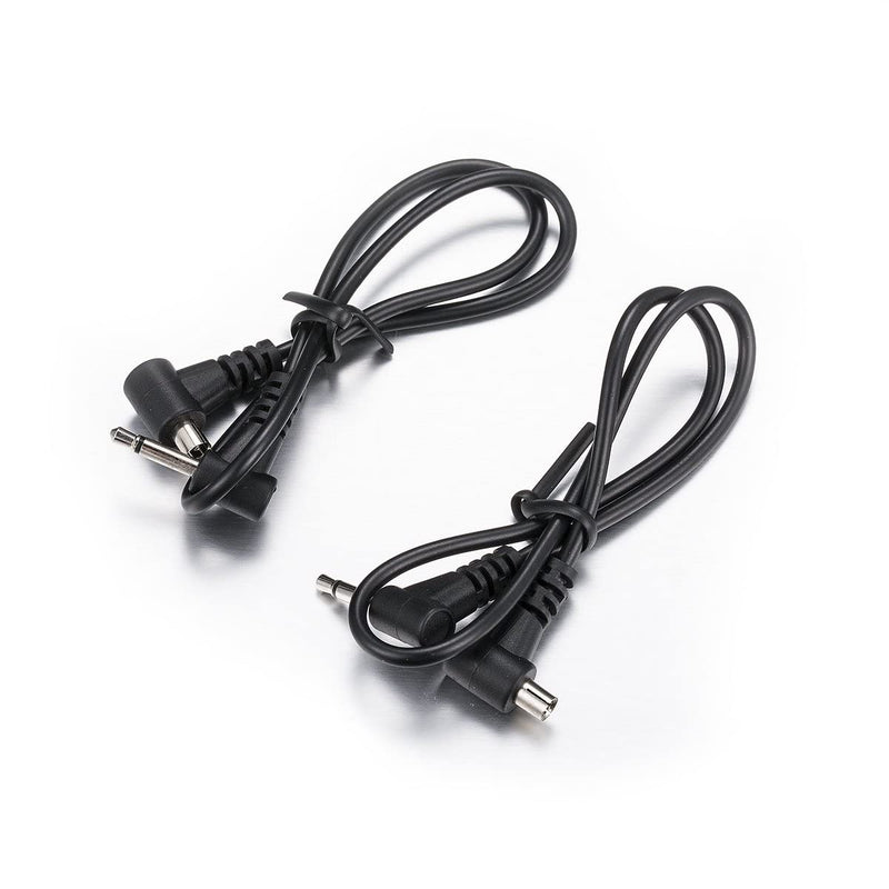 (2 PCS) 2.5mm to Male Flash PC Sync Cable,12-Inch/30CM 2.5mm Plug to Male Flash Sync Cord for Camera Photography Connector