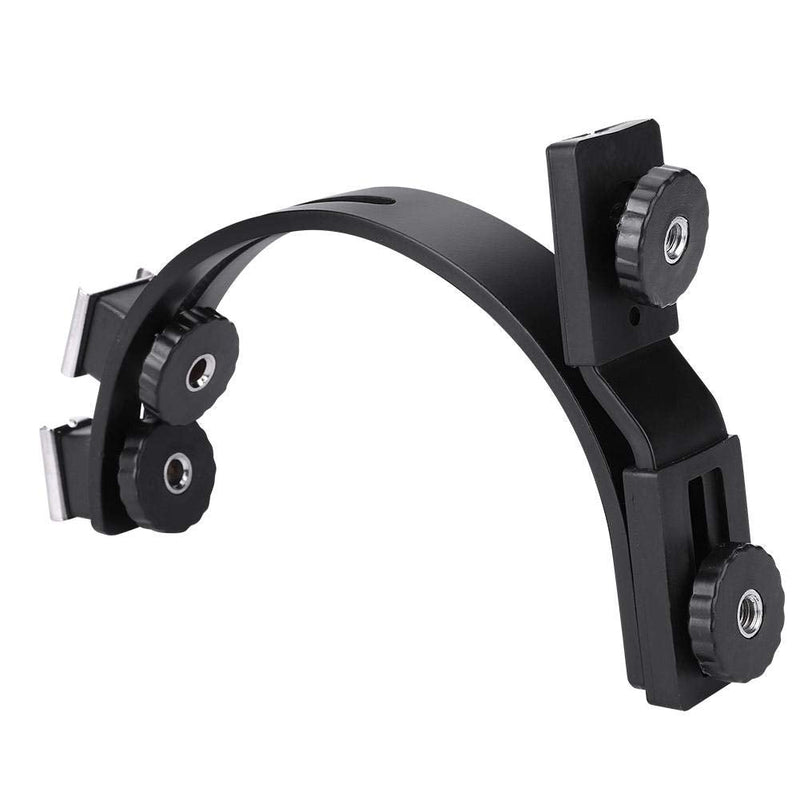 Camera L Bracket Mount Camera Bracket Mount C-Shape Dual Hot Shoes Flash Lamp Mount Holder Bracket for DV Camera Camcorder DSLR Camera
