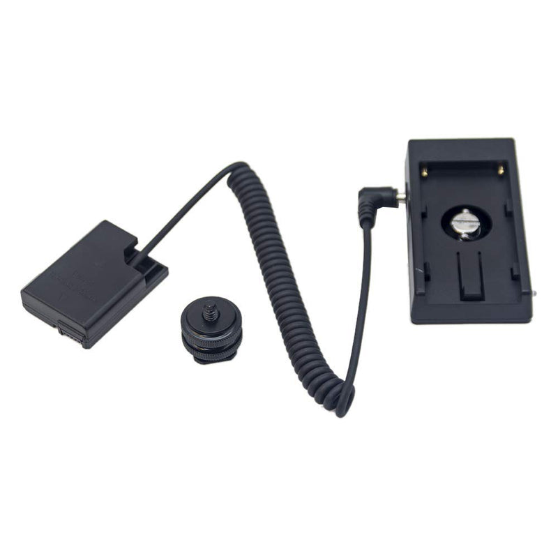 Foto4easy EN-EL14 Dummy Battery with NP-F970 F550 F750 Battery Mount Plate Adapter for Nikon D5600 D5500 D5300 D5200 D5100 D3300 D3400 D3200 D3100 P7800 P7700 P7100 P7000