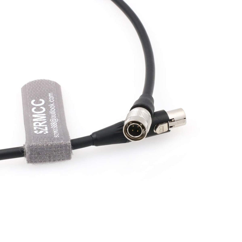 SZRMCC Hirose 4 Pin Male to Mini XLR 4 Pin Female Power Cable for Sony F5 F55 ARRI Amira Camera to TVLogic VFM Monitor