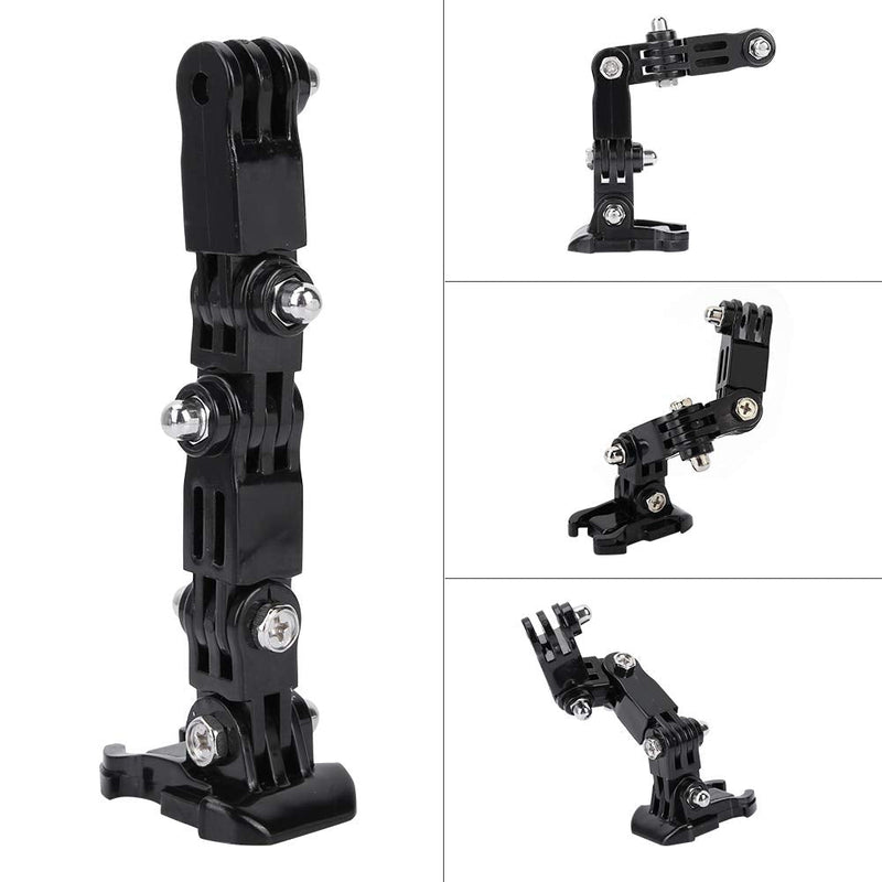 Richer-R Rotary Extension Arm Helmet Mount Set for GoPro Hero, Helmet Mount Arm for GoPro Xiaoyi Adjustable Bracket Sports Camera Housing Adapter, Sports Action Camera Accessories Kit