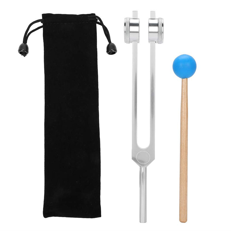 Brrnoo Aluminum Alloy Tuning Fork, 126.22Hz Sun Gear Tuning Fork Yoga Meditation Tuning Energy Fork With Hammer Vibration Sound Therapy Tool