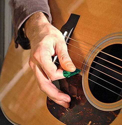 AUGSHY 30 Pcs Guitar Picks Sampler Value Pack, Includes Thin, Medium & Heavy Gauges 30 PACK