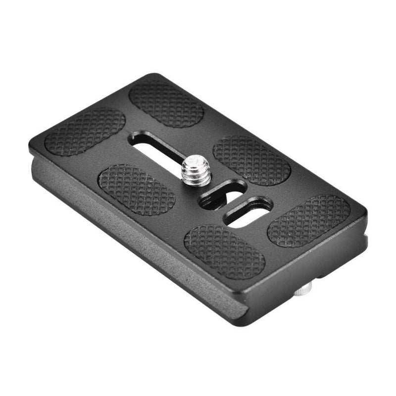 V BESTLIFE Aluminum Alloy Quick Release Plate with 1/4inch Screw Mount for Arca Benro Monopod Tripod Ball Head SLR Camera, Black(PU70)