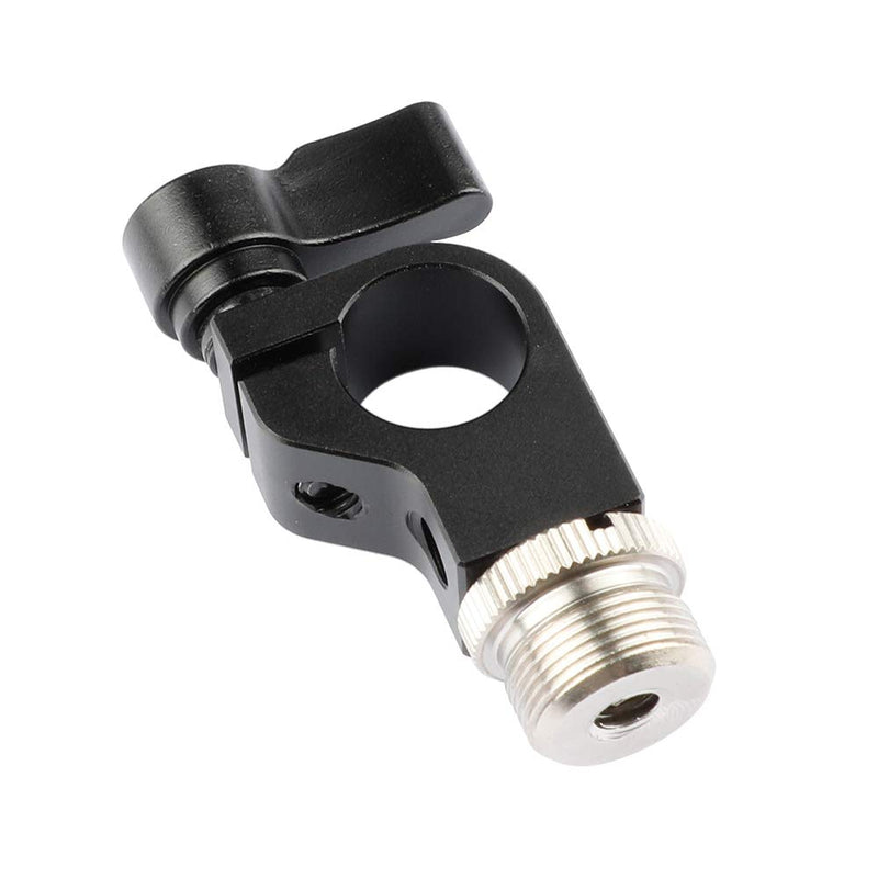 CAMVATE 15mm Rod Clamp With 5/8"-27 Screw Connectors For Microphone