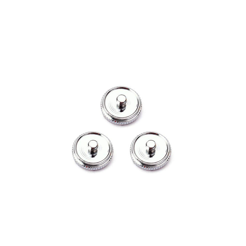 Alnicov White Shell Inlay Trumpet Finger Buttons Sliver for Trumpet Replacement 3pcs
