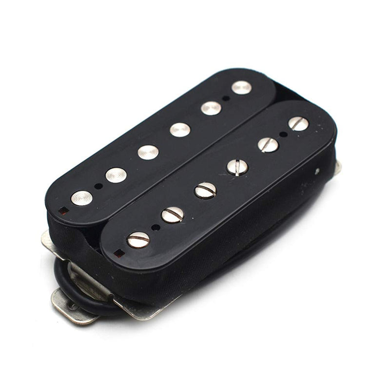 SAPHUE Alnico 5 Humbucker Pickup Double Coil Electric Guitar Pickups Set with Neck and Bridge with Prewired and Screws Parts Accessories Kit Black