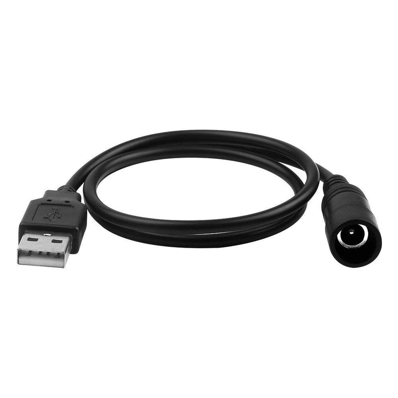Electop USB 2.0 Male to DC 5.5x2.1mm Female DC Power Extension Adapter Cable