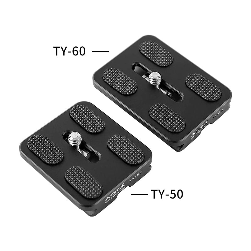 AOKA Quick Release Plate Fits Arca-Swiss Standard for Camera Tripod Ballhead (TY60) TY60