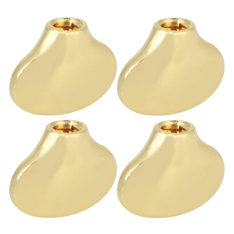 Tuning Peg Cap, Metal Tuning Peg Cap Ukulele Tuning Knob Handle Small Fish Tail Shape Guitar Shaft Buckle(Gold) Gold